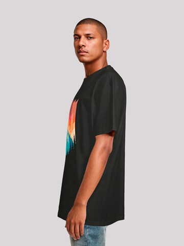 T-Shirt 'Berg Sonnenuntergang' F4NT4STIC en noir