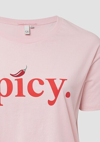 T-shirt QS en rose