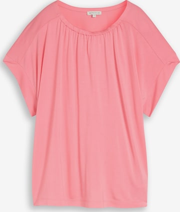 T-shirt TOM TAILOR en rose : devant