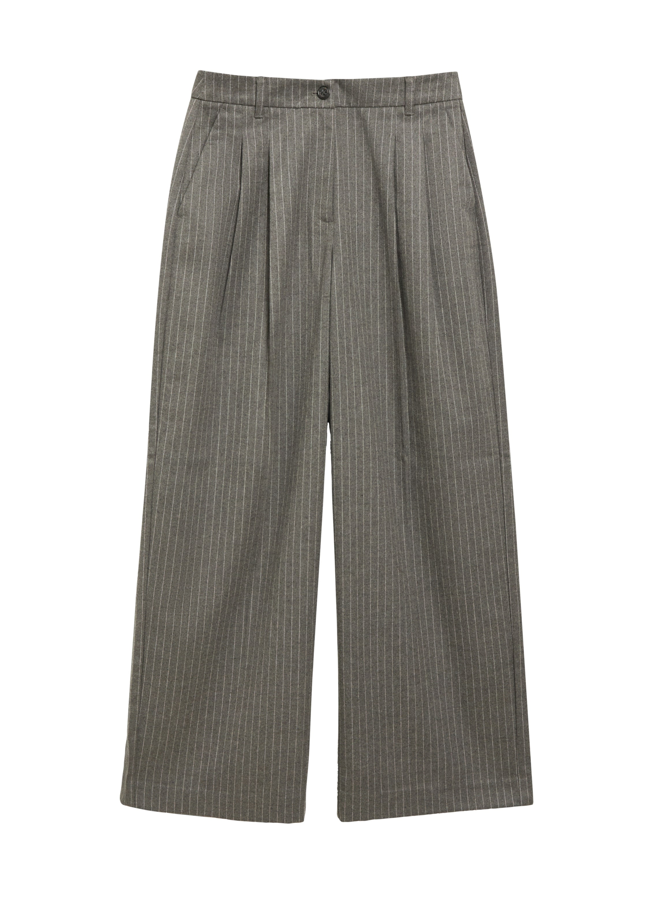 s.Oliver Pleat-front trousers in 32/Regular in Dark grey / White, Item view