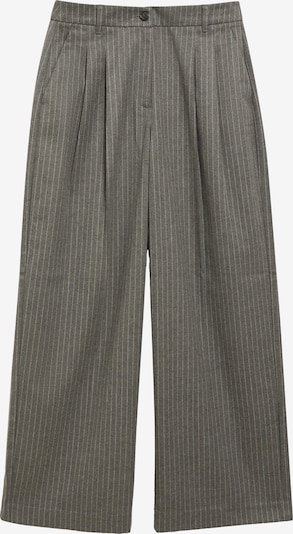 Pantaloni con pieghe in 34/regular s.Oliver di colore grigio scuro / bianco, Visualizzazione prodotti
