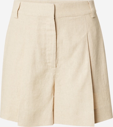 regular Pantaloni con piega frontale 'Cristiana' di mbym in beige: frontale