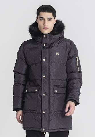 Gianni Kavanagh Winterjas in Zwart: voorkant