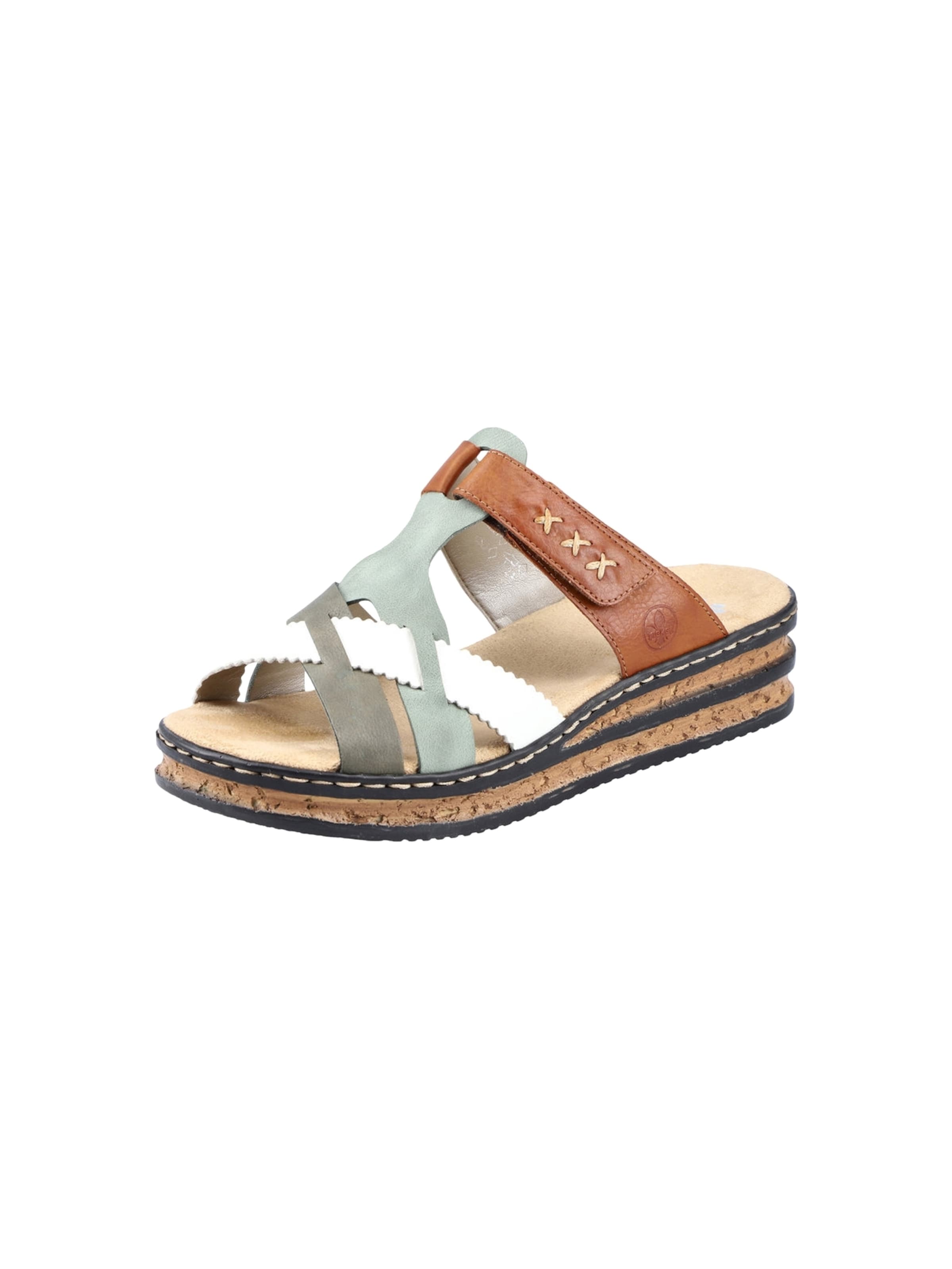 Sandales Rieker en marron : devant