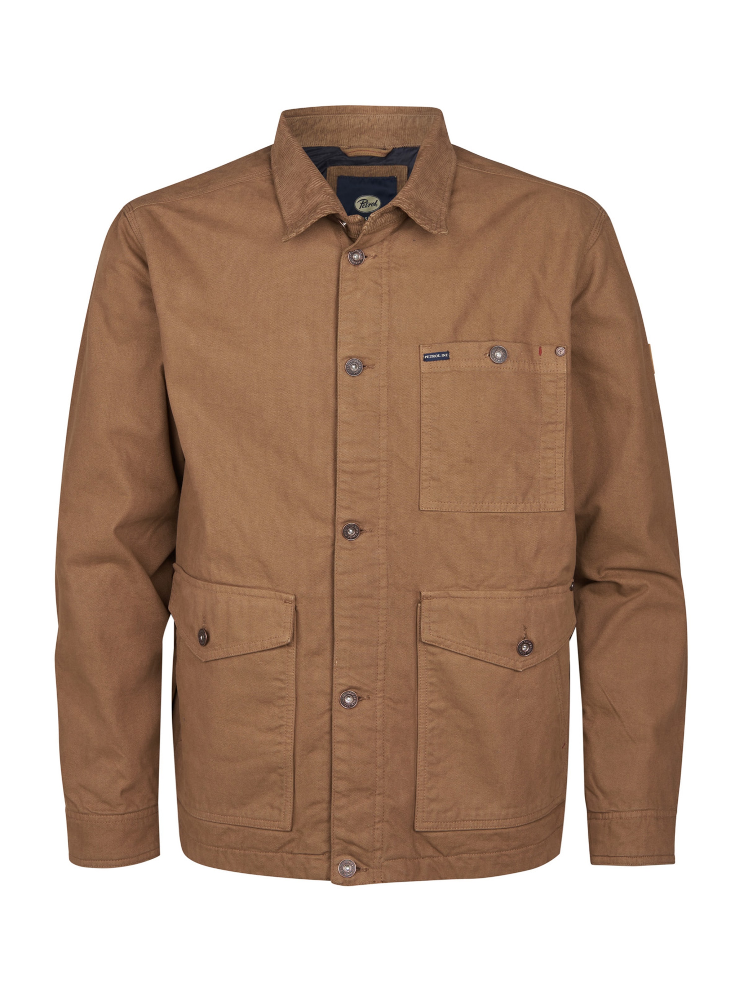 Petrol Industries Tussenjas 'St. Croix' in Bruin: voorkant