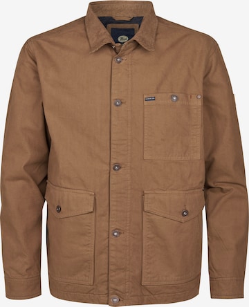 Petrol Industries Tussenjas 'St. Croix' in Bruin: voorkant