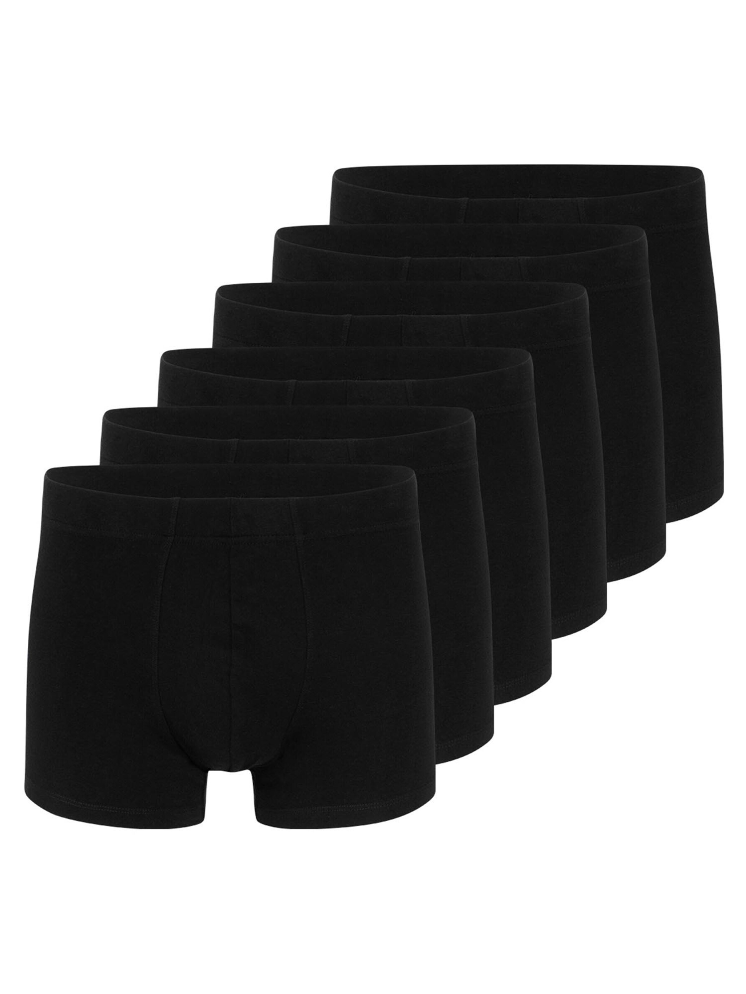 Almonu Boxer shorts 'Cotton' in Black: front