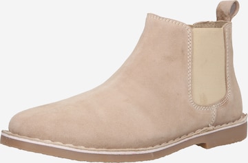 JACK & JONES Chelsea Boots 'BRAVO' in Beige: front