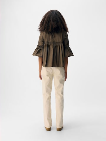 OBJECT Bluse i brun