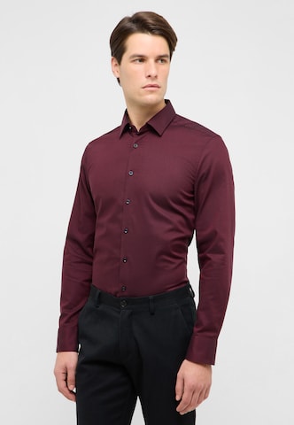 ETERNA Slim fit Zakelijk overhemd in Rood: voorkant