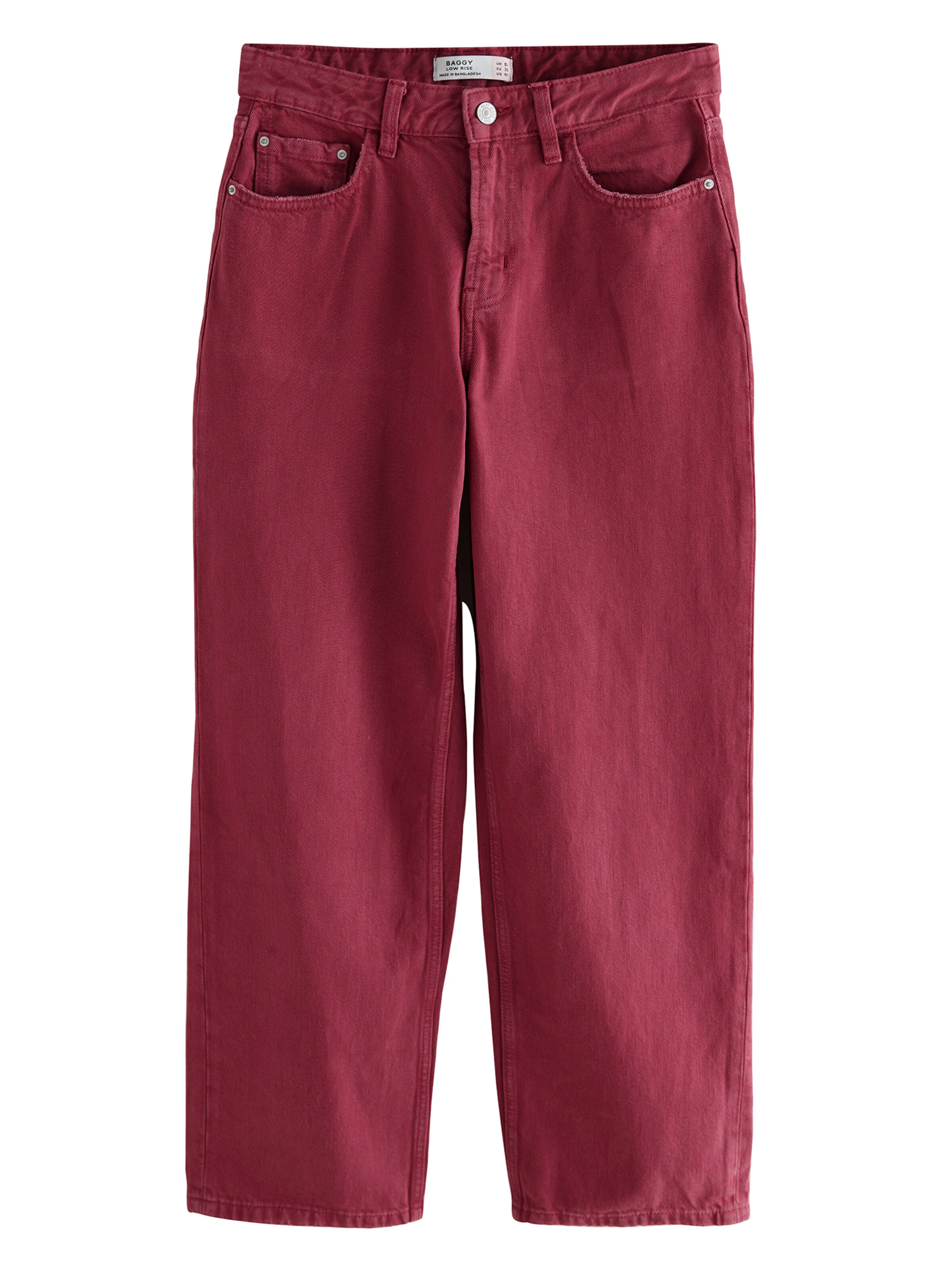 Next Baggy Jeans in Rot: Vorderseite
