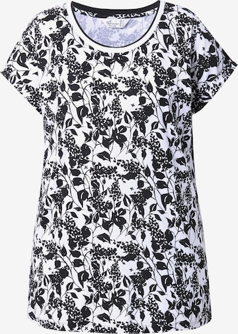 T-shirt MIAMODA en noir : devant