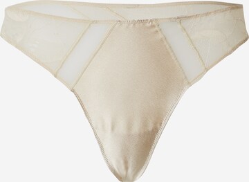 Calvin Klein Underwear Tanga – béžová: přední strana