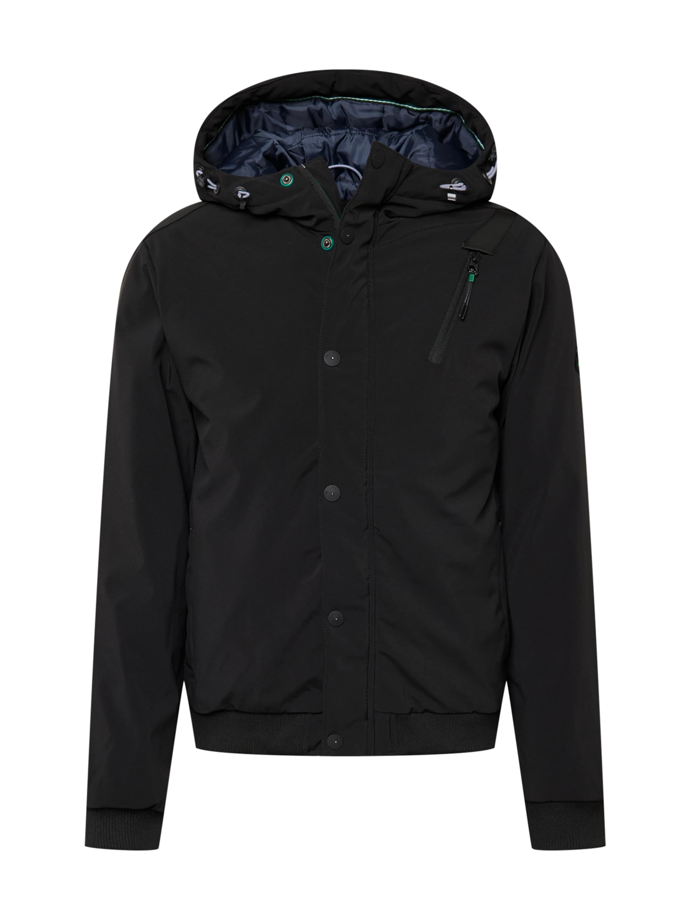 Petrol Industries Prehodna jakna | črna barva: sprednja stran