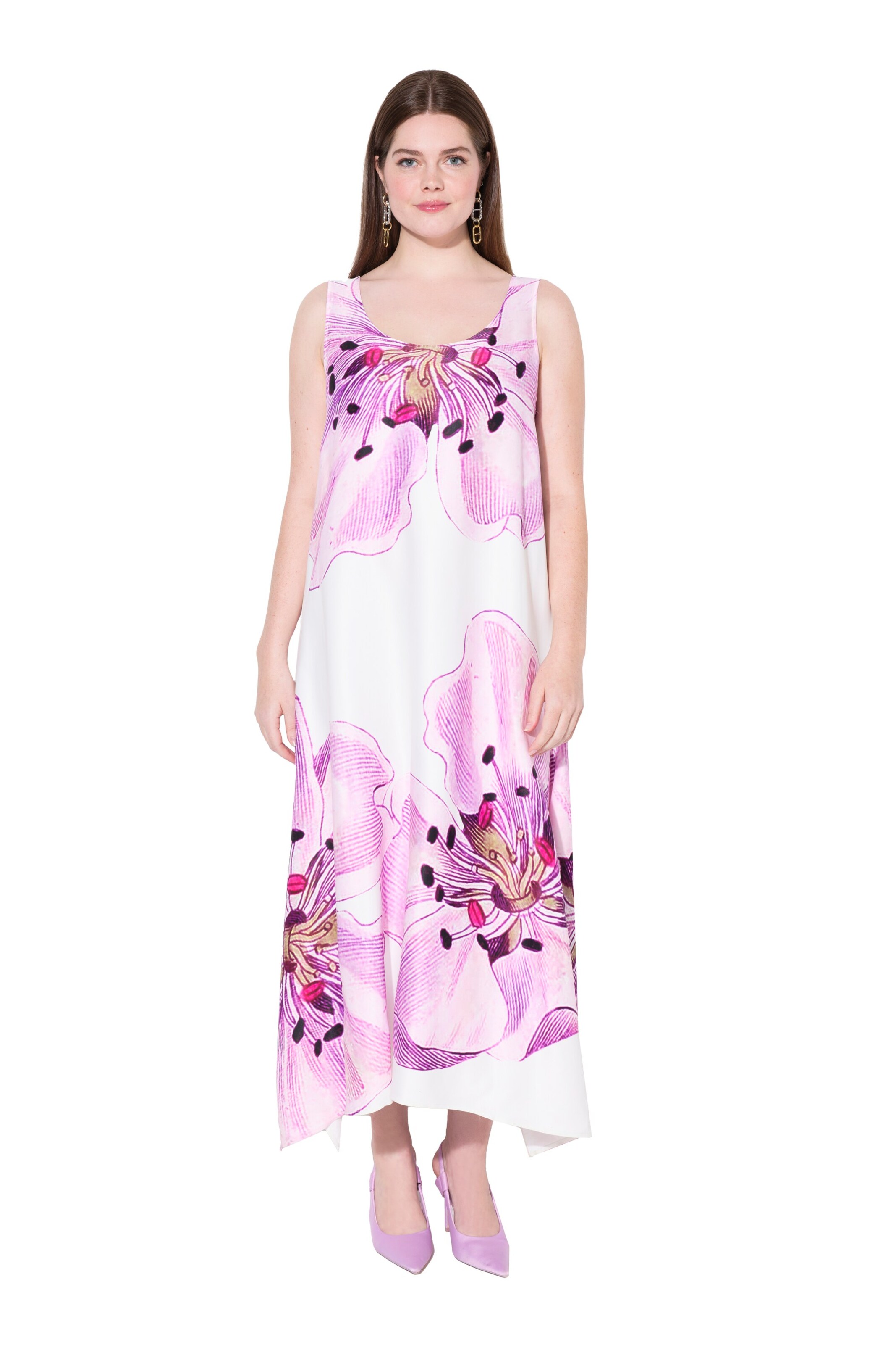 Ulla Popken Kleid in Weiß: Vorderseite