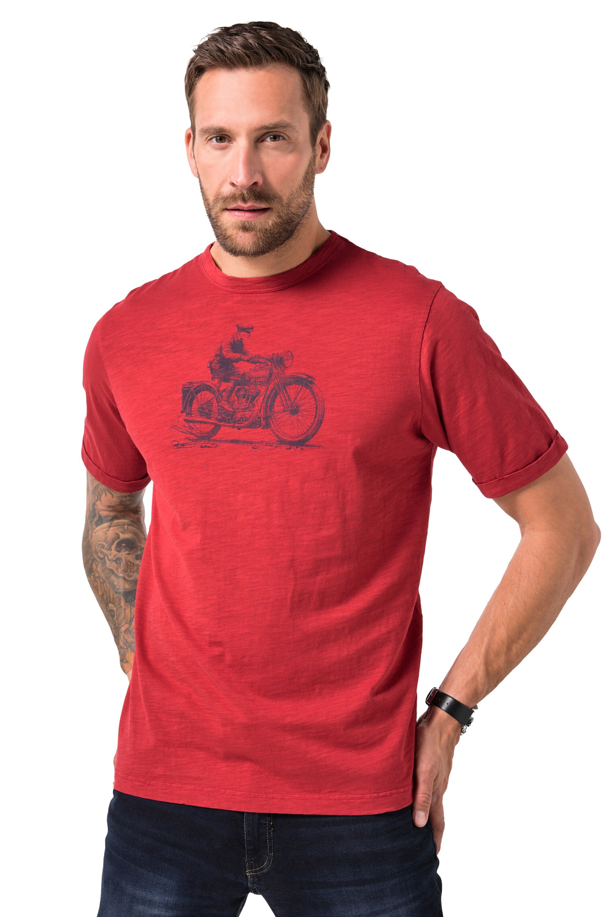 JP1880 Shirt in Red: front
