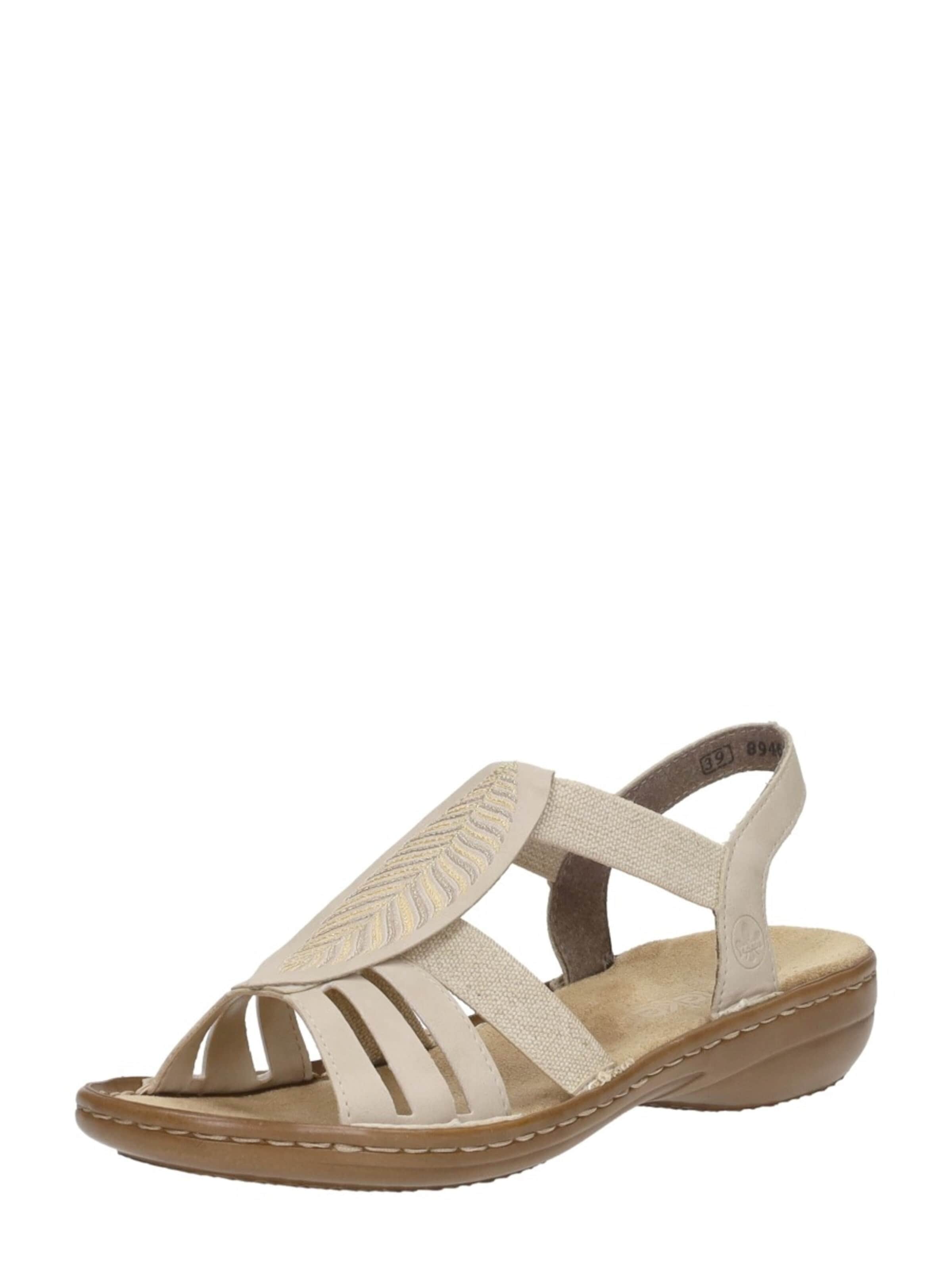 Rieker Sandaal 'Sandalen Plat' in Beige