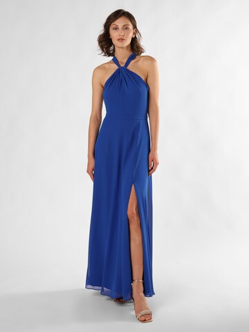 Marie Lund Avondjurk in Blauw: voorkant