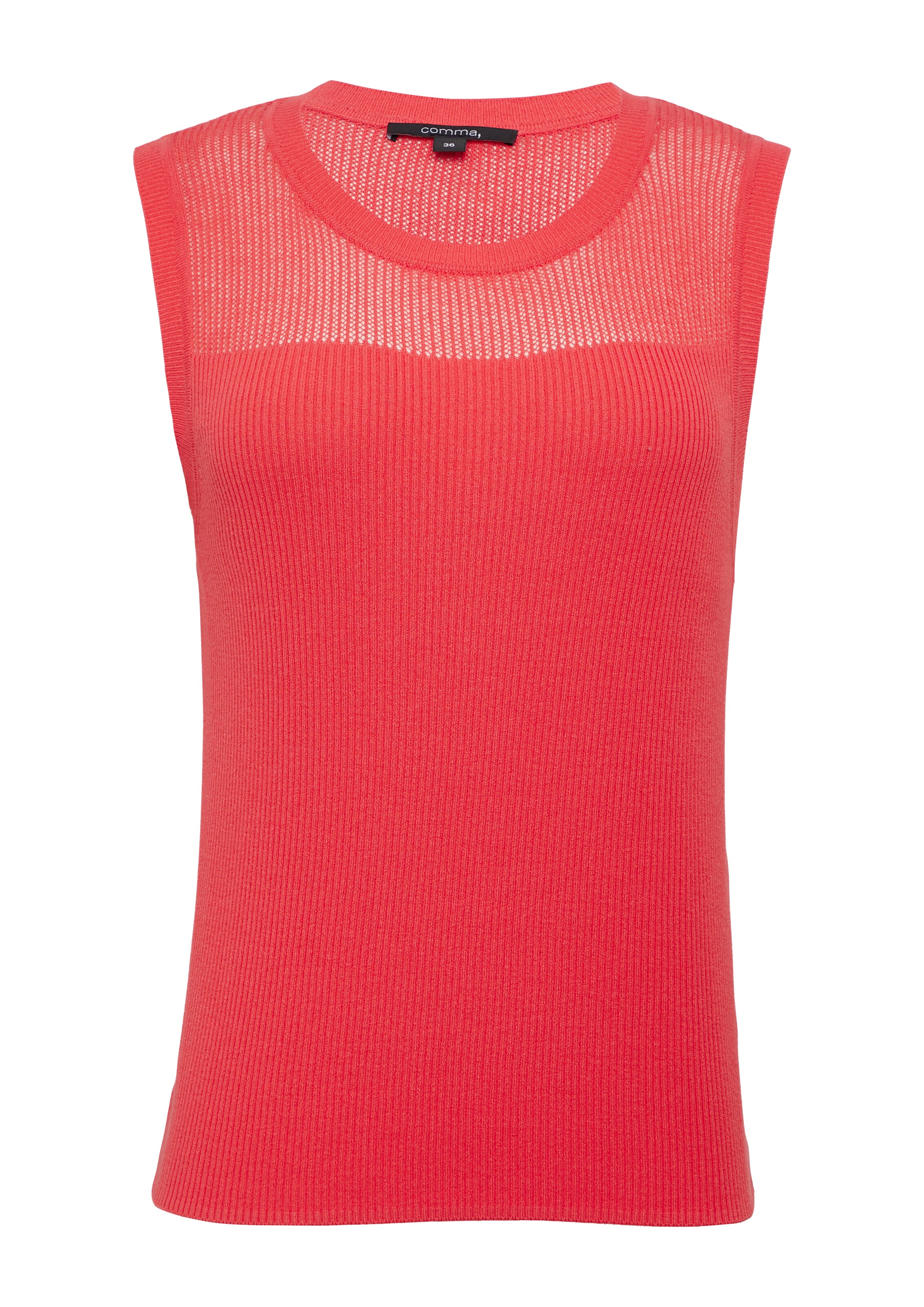 COMMA Top in Rot: Vorderseite
