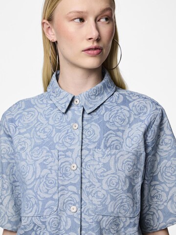 PIECES Bluse 'Kalyn' in Blau