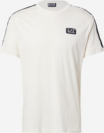 T-Shirt EA7 Emporio Armani en beige : devant