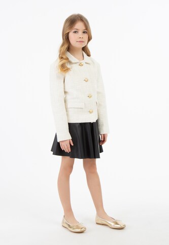 Blazer di faina in bianco