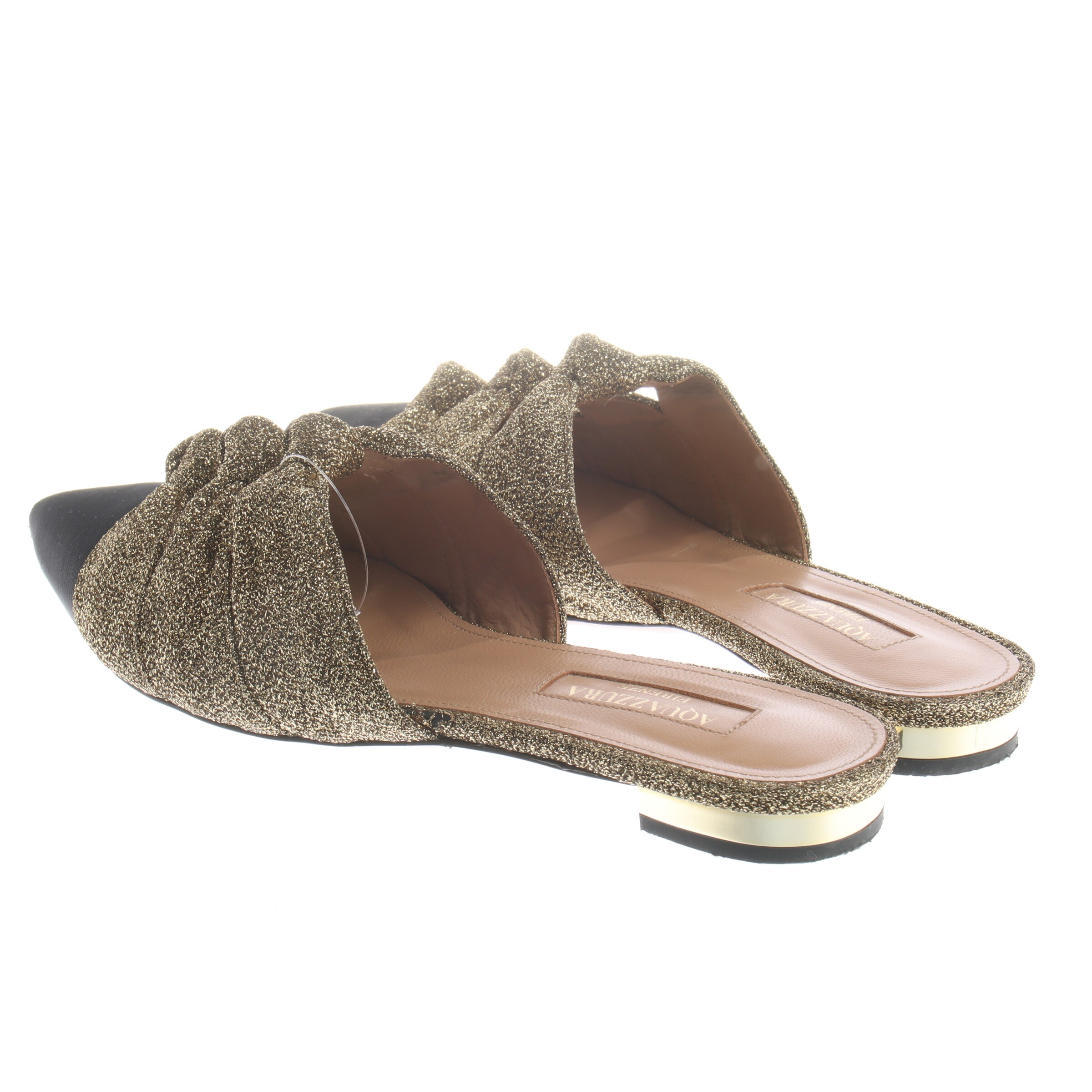 Aquazzura Flats & Loafers in 36 in Silver