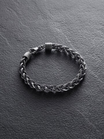 REYTEL - Pulsera 'TEMPUS' en plata: frente