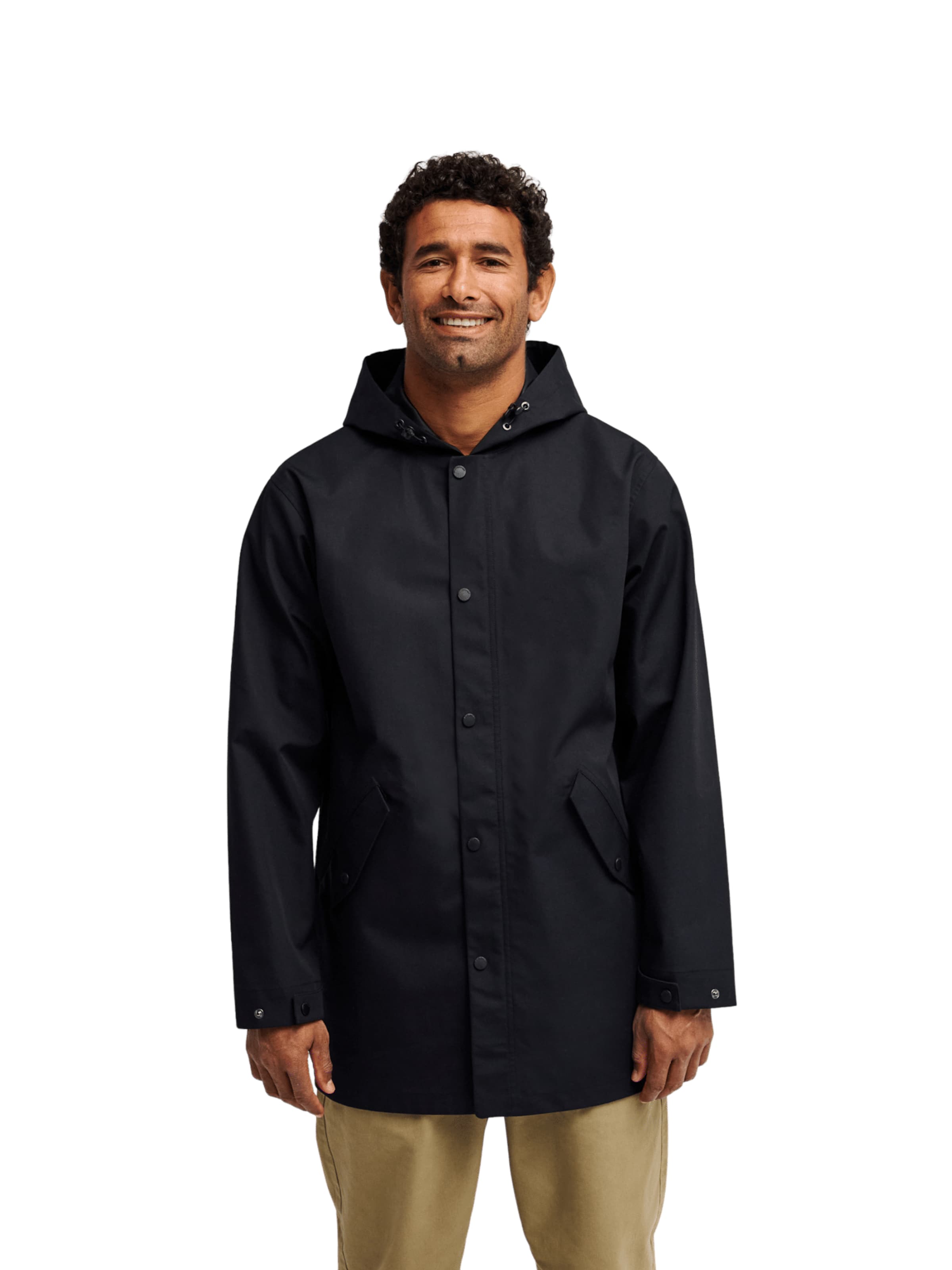 QUIKSILVER Between-Season Jacket 'Diamond Rain' in Black: front