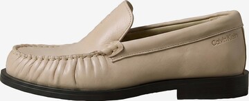 Mocassin Calvin Klein en beige : devant