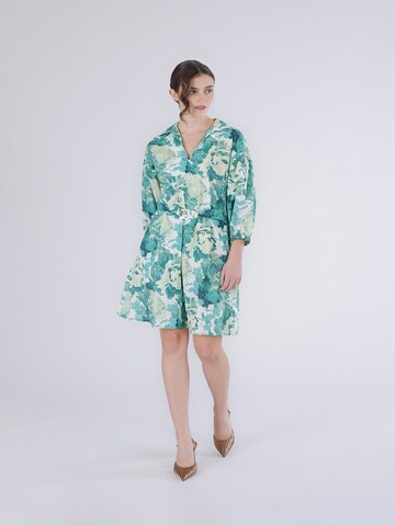 CAFè NOIR Shirt dress in Green: front