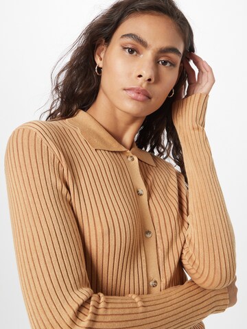 Noa Noa Knit Cardigan in Brown