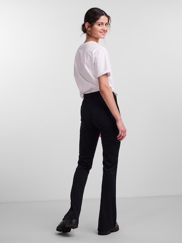 PIECES Flared Pants 'Otine' in Black