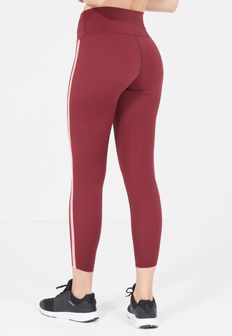 ENDURANCE Skinny Workout Pants 'Sadiya' in Red