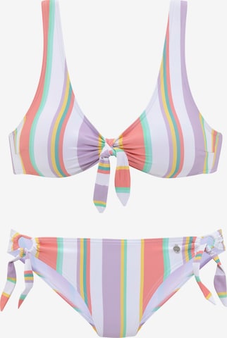 LASCANA Triangel Bikini in Mischfarben: predná strana