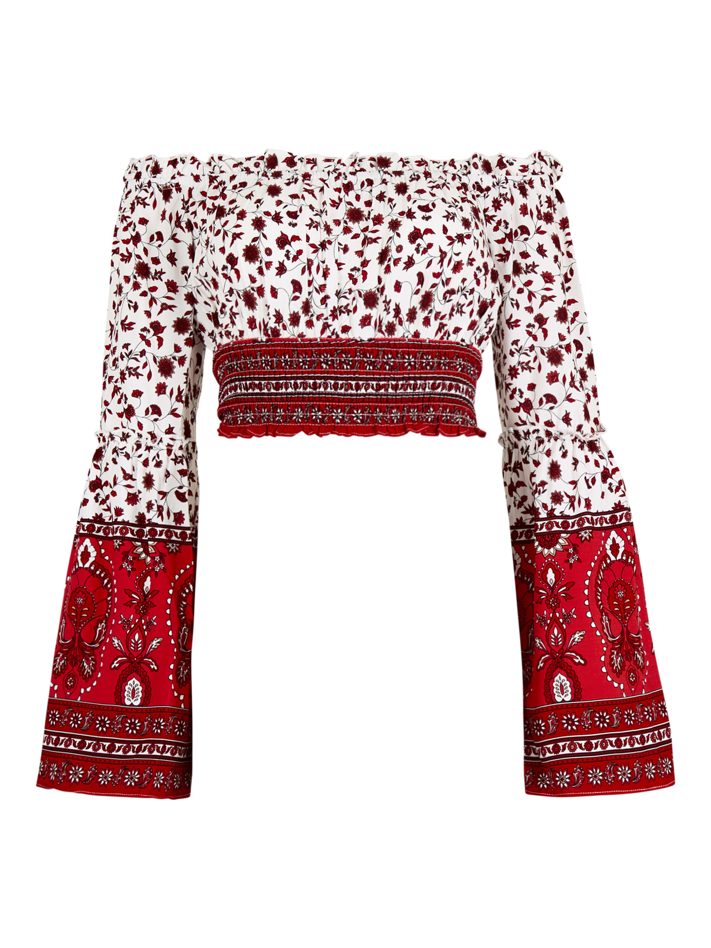 Apricot Top in Weiß: Vorderseite