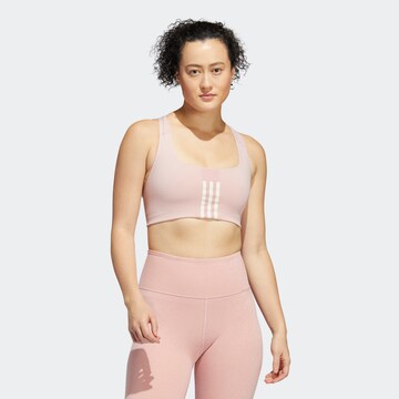 ADIDAS SPORTSWEAR - Soutien Bustier Soutien de desporto 'Powerimpact' em roxo