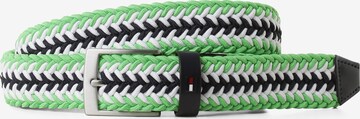 TOMMY HILFIGER Belt 'Adan' in Green: front