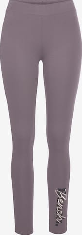 BENCH Skinny Funkcionalne hlače | siva barva: sprednja stran