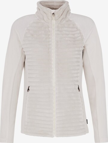 PROTEST Fleece jas 'PRTDELAY' in Wit: voorkant