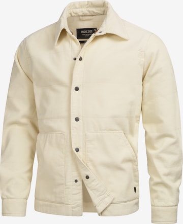 INDICODE JEANS Between-Season Jacket 'Korbits' in White: front