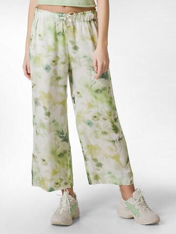 DEHA Wide leg Trousers in Green: front