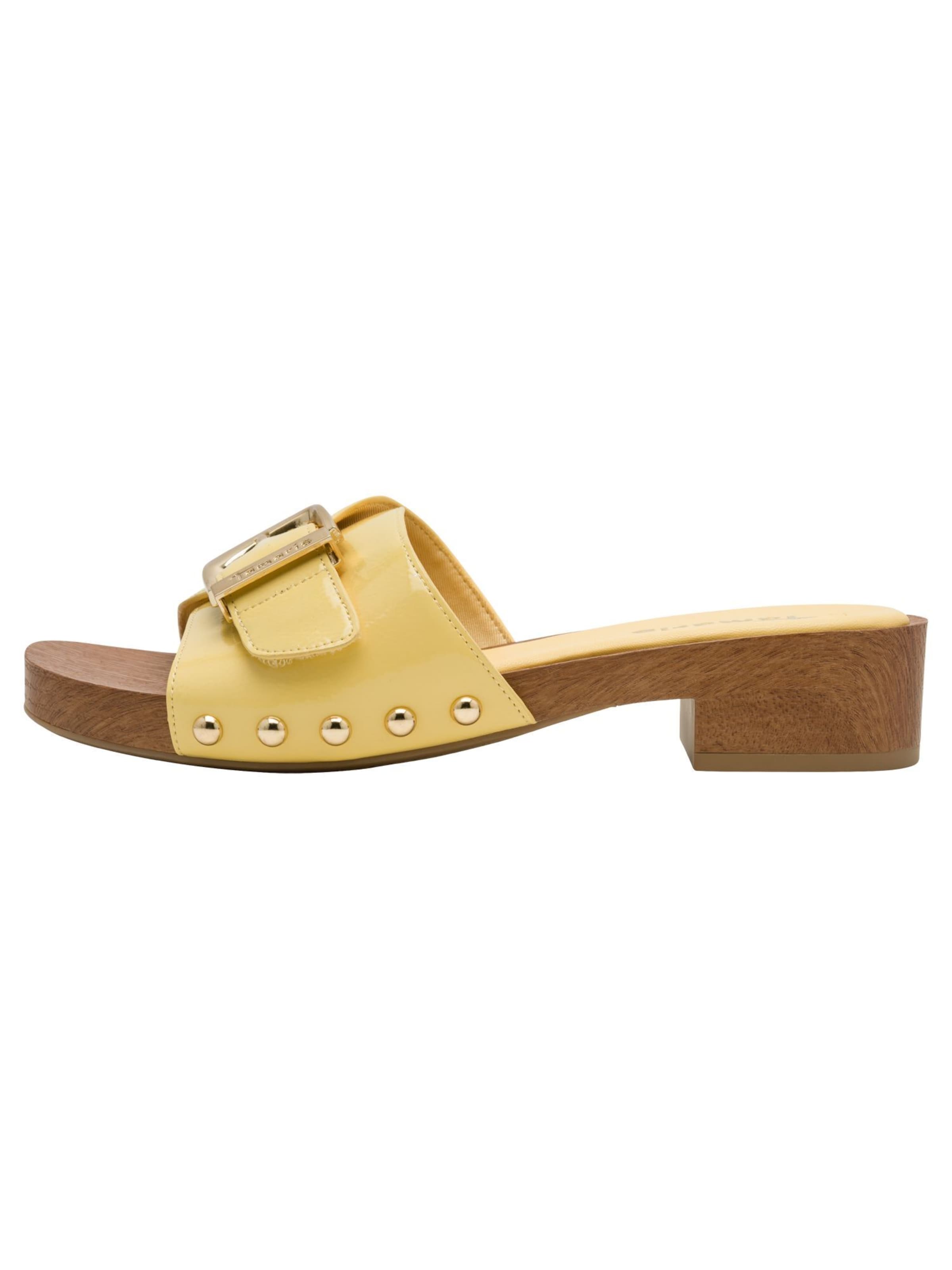 Tamaris Mules in Yellow
