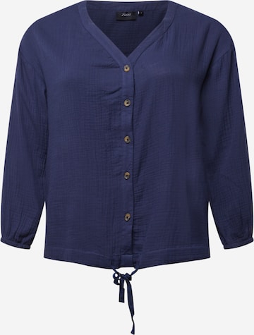 Zizzi Blouse 'MAMARA' in Blue: front