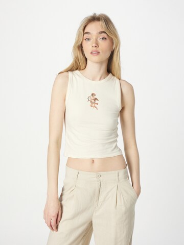 HOLLISTER - Top en beige: frente