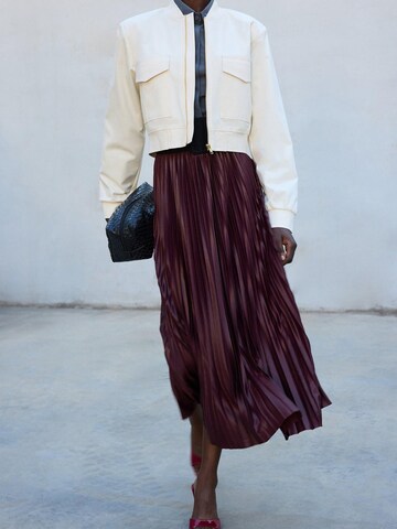 Touché Privé Nederdel 'Pleated Skirt' i rød