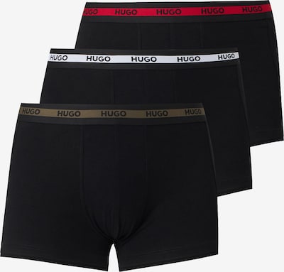 HUGO Bokserishortsit koossa S värissä oliivi / punainen / musta / valkoinen, Tuotenäkymä