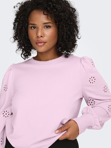 ONLY Carmakoma Sweatshirt 'CARFEMME' i pink