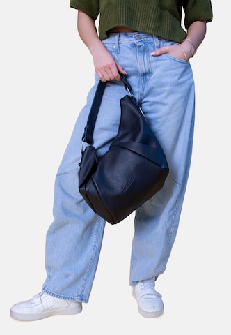 Borsa a mano 'Croissant Hobo' di Fritzi aus Preußen in nero: frontale