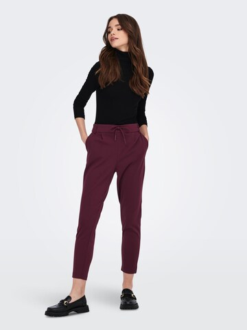 ONLY Slim fit Pants 'Carolina' in Red
